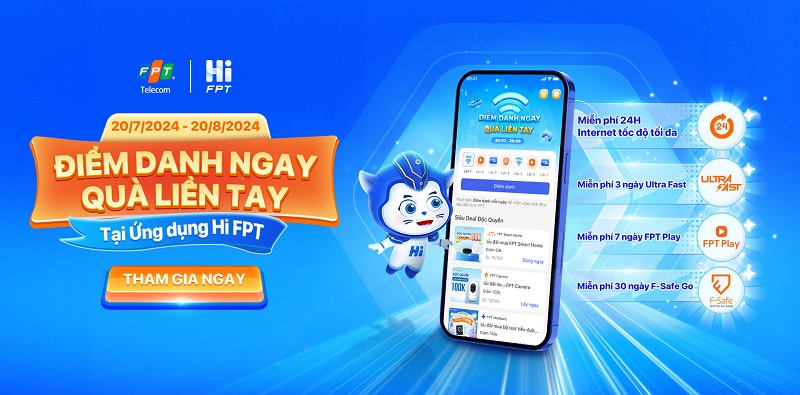  Những Món Quà Miễn Phí Khi Điểm Danh Hi FPT